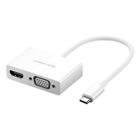 Loại C switch HDMI  VGA đầu vào của bộ chuyển đổi USB-C ngõ ra 1xVGA, 1xHDMI HDMI Ugreen -30843 - Hàng chính hãng