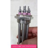 (LOẠI CAO CẤP) maiso đun nước, nồi hơi , nồi nấu đậu ,điện trở, thanh nhiệt dạng cụm ren , củ ren .ren 48 inox304 25cm