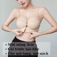 [LOẠI ĐẸP] Áo Ngực Quây Ngang Không Gọng Đệm Dày 5CM Nâng Ngực Không Dây Cài Trước Bản To Che Mỡ Chống Tụt
