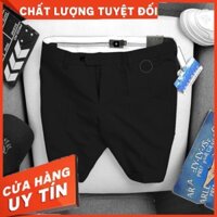 [LOẠI ĐẸP - DÀY DẶN]Quần short tây âu nam vải tuyết hàn cao cấp , quần đùi nam ngắn tây âu kiểu dáng trẻ trung màu đen -