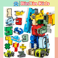 [LOẠI LỚN] Robot Biến Hình Chữ Số Cho Bé Lắp Ghép Con Số Biến Hình Từ 0-9, Đồ Chơi Bộ Số Biến Hình
