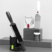 (Loại mới 2 Cán) Máy Thái Lát Thịt Và Thức Ăn Siêu Nhanh Siêu Bén -  Lưỡi Thép Chống Rỉ - 2 Lưỡi dao