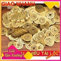 [Loại to 2.8 cm] Combo 100 xu ngũ đế chiêu tài phong thủy làm đồ thờ cúng thần tài may mắn