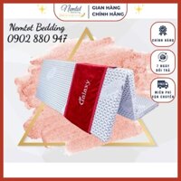 🎀LOẠI TỐT🎀 ÁO NỆM GẤP 3 VẢI GẤM NHẬP KHẨU HỌA TIẾT THÊU IN NỔI CAO CẤP, BỌC NỆM VẢI GẤM NHUNG CHO NỆM XẾP 3 DÀY 9 -10 CM