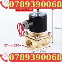 [LOẠI TỐT, BÁN CHẠY] Van điện từ phi 21, phi 27,phi 34 thường đóng 220V, van thoát nước, van nước điều khiển bằng điện
