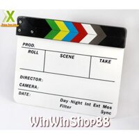 [Loại Tốt] Bảng quay phim (clapper board film) 30x27cm nhiều màu sắc, phụ kiện phim trường chuyên dụng