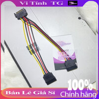 Loại Tốt – Cáp nguồn sata chia 1 ra 2- Cáp sata chia cổng sata – SATA power splitter cable – chống cháy – dây dày – TG
