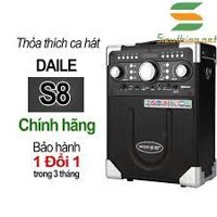 (Loại tốt) LOA KÉO DAILE S8 TẶNG KÈM MIC KO DÂY.