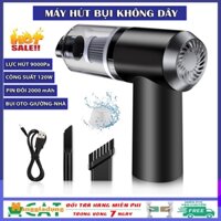 [LOẠI TỐT] Máy hút bụi cầm tay mini, máy hút bụi không dây đa năng lực hút siêu mạnh sử dụng hút bụi ô tô, bụi giường