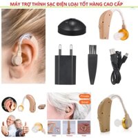 (LOẠI TỐT) Máy trợ thính không dây kèm sạc pin mẫu mới siêu êm hàng cao câp chinh hãng Chọn mua Tai nghe trợ thính người già điếc nặng