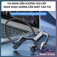 (Loại tốt) Tai nghe không dây dẫn truyền âm thanh qua xương, không gây đau tai chống nước IPX5 mẫu mới hàng cao câp