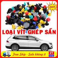 LOẠI VÍT GHÉP SẴN Bộ 50 đinh tán, chốt vít nở Nhựa Loại 1 cho xe hơi ô tô, vít nhựa ô tô,chốt nhựa ô tô xe hơi SKU 178