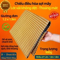 LOẠI XỊN Chiếu điều hòa sợi mây tổng hợp lót vải không dệt cao cấp chọn cỡ 1m2 1m6 1m8 chính hãng - Chiếu đơn 1.2x1.9m