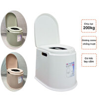 [loại xịn, chính hãng Việt Nhật] BỒN CẦU DI ĐỘNG, TOILET DI ĐỘNG DÀNH CHO NGƯỜI GIÀ, NGƯỜI ỐM, SẠCH SẼ LỊCH SỰ THƠM THO