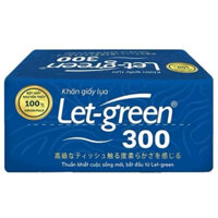 Lốc 03 gói khăn giấy lụa Let-green 300 tờ ( giấy xuất khẩu )