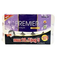 Lốc 10+5 Cuộn Giấy Vệ Sinh PREMIER Deluxe (Không Lõi) 3 Lớp, (Giới Hạn 4 Lốc 1 đơn)