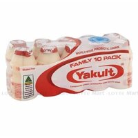 Lốc 10 Chai Sữa Chua Uống Lên Men Yakult 65ml