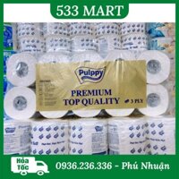 [LỐC 10 CUỘN] Giấy cuộn vệ sinh cao cấp Pulppy Premium 3 lớp