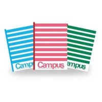 Lốc 10 Cuốn Tập Kẻ Ngang Campus B5 Repete - Mẫu Ngẫu Nhiên (120 Trang)