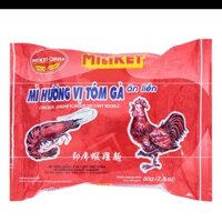 Lốc 10 gói Mì MILIKET Tôm Gà 80G