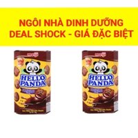 Lốc 10 Hộp Bánh Gâu ( Hello Panda) Vị Double Ceam ( 2 Vị Dâu & Socola) 50g