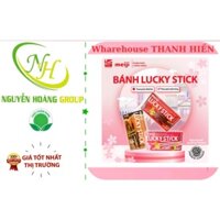 LỐC 10 HỘP - Bánh Que Lucky Stick  MIX 2 VỊ ( Socola & Dâu ) 45g