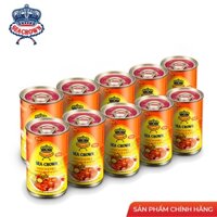 LỐC 10 HỘP CÁ NỤC SỐT ỚT CHUA NGỌT MACKEREL SWEET SOUR AND SPICY SEA CROWN 155 GRAM