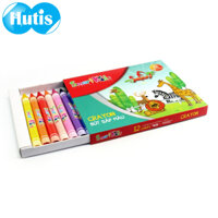 LỐC 10 HỘP SÁP MÀU SAFARI 12 MÀU KHAY GIẤY