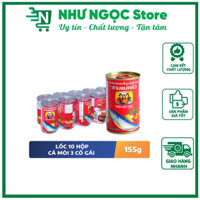 Lốc 10 Lon Cá Mòi Ba Cô Gái Nắp Khui Bật 155g/lon - Bách Hóa Như Ngọc Online