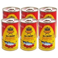 Lốc 10 lon Cá nục sốt cà Sea Crown hộp 155g