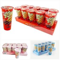 [Lốc 10 Ly/50g] Bánh Yan Yan Meiji Chấm Kem