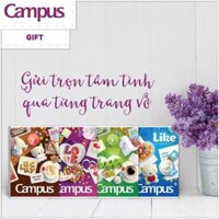 Lốc 10 Quyển Vở Campus 120 Trang Kẻ Ngang Các Mẫu Đẹp