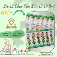 Lốc 12 Chai Dầu Lăn Thảo Dược 13 Vị Herbal Liquid Balm Yatim Brand OTOP Thái Lan [8ml×12]