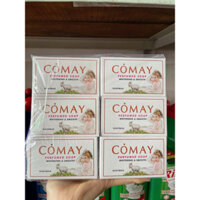 Lốc 12 cục xà bông cỏ may màu trắng .