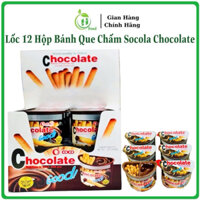 Lốc 12 Hộp Bánh Que Chấm Socola Và Kem Sữa Coco  Sunny Food