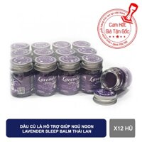 Lốc 12 hủ Dầu cù là giúp ngủ ngon Lavender Sleep Balm 15g