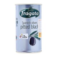 Lốc 12 lon Olive trái đen tách hạt Fragata