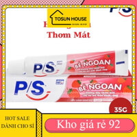 Lốc 12 tuýp Kem đánh răng PS Trẻ em hương dâu trên 2 tuổi 35g ( TOSUNHOUSE )