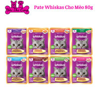 [Lốc 14 gói]-Pate Whiskas Cho Mèo con và mèo trưởng thành đủ vị - Gói 80g-Yêu Thú Cưng