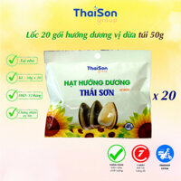 Lốc 20 gói 50g Hạt Hướng Dương Thái Sơn Gia Lai vị dừa