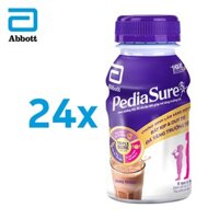 Lốc 24 chai sữa nước Pediasure BA complete 1+ hương sô cô la 237ml