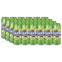 Lốc 24 Lon Nước Giải Khát Có Gas Fanta Soda Kem 320ml/Lon