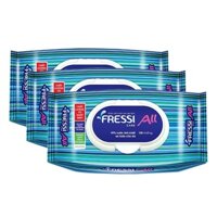 Lốc 3 Gói Khăn Ướt Chăm Sóc Da Fressi Care All 100 Miếng - An toàn cho mọi làn da
