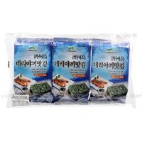 Lốc 3 Gói Rong Biển Ăn Liền Vị Teriyaki Godbawee 5G/Gói