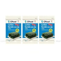 Lốc 3 Gói Rong Biển ăn Liền Cao Cấp O'Food 5g