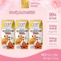 [LỐC 3 HỘP 180ML] Sữa Hạt Hạnh Nhân DHA 137 Degrees Thái Lan Giúp Bé Phát Triển Trí Não, Thị Giác