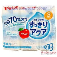 Lốc 3 Hộp Nước Ép Trái Cây Pigeon Nhật 125ml Vị Táo Điện Giải Cho Bé 3 Tháng