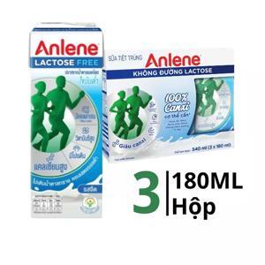 Lốc 3 hộp sữa bột pha sẵn Anlene Movepro - có đường, 180ml