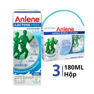 Lốc 3 hộp sữa bột pha sẵn Anlene Movepro - có đường, 180ml