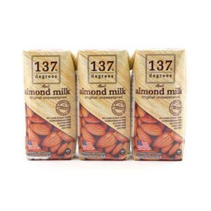 Lốc 3 hộp sữa hạnh nhân không đường 137 Degrees 180ml